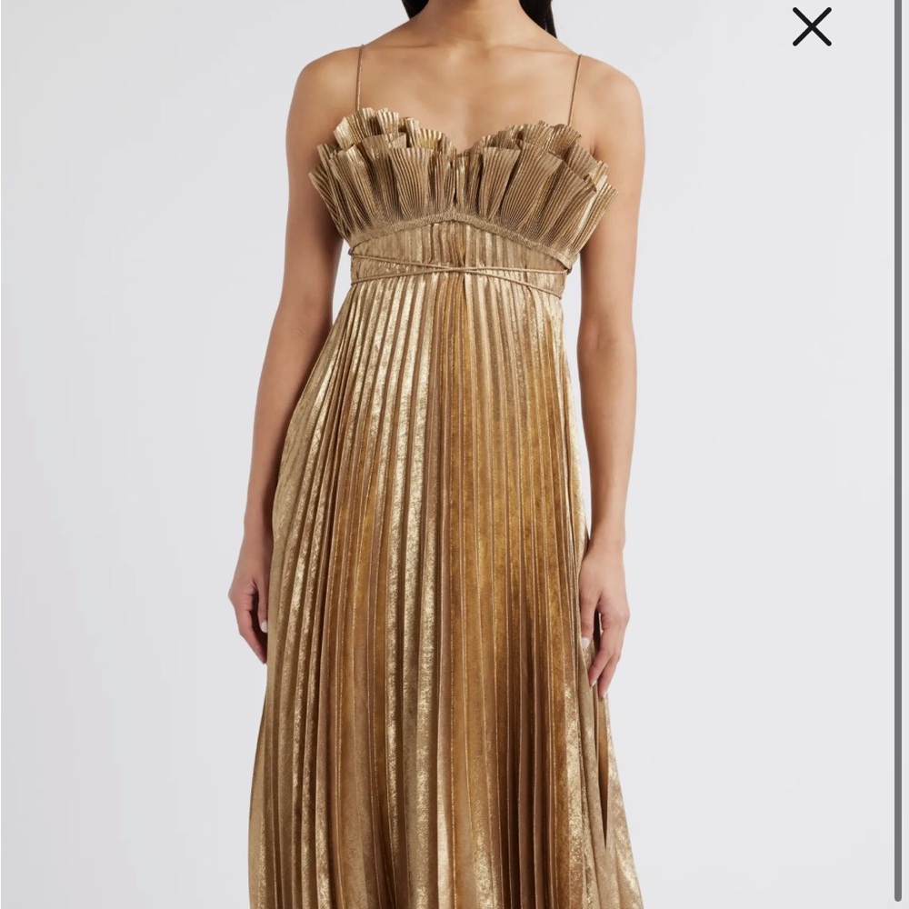 Acler Sanna Pleated Maxi Dress/ size 4 us size 8 AU